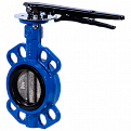 Затвор дисковый Ridval тип RVB 01 DN150 PN16,корпус чугун, диск чугун, EPDM СИНИЙ