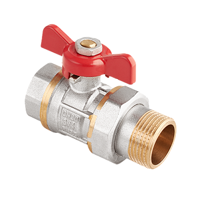 BV.320.05 Кран-американка MVI AquaHit 3/4" внутренняя-наружная, бабочка